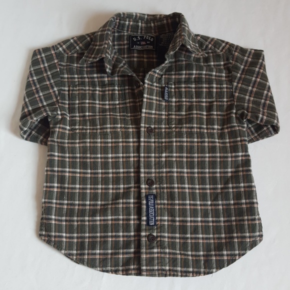 🆕U.S. Polo Assn. Button Down Shirt Toddler Boys - Picture 4 of 4